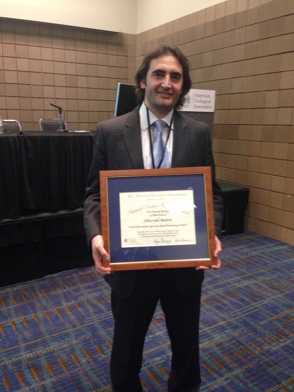AUA 2015 Honorable Mention plaketi